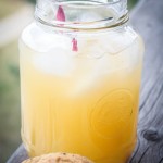 peach lemonade close up