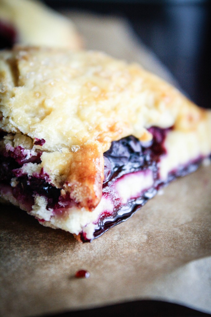blueberry hand pie open top one side