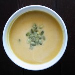 b squash soup overhead