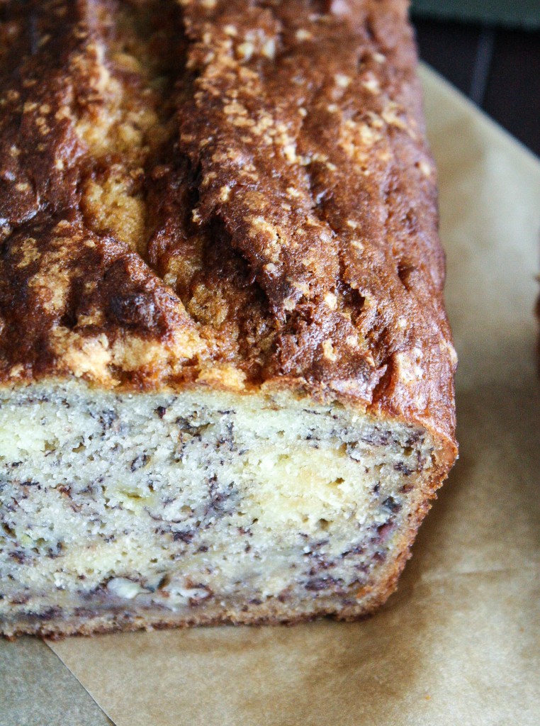 banana bread most of loaf