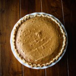 easy sweet potato pie overhead