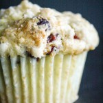 cranberry muffin close up