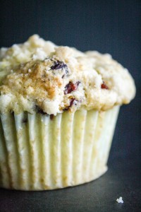 cranberry muffin close up