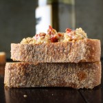 walnut pesto stacked