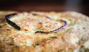 onion rosemary flatbread onion close