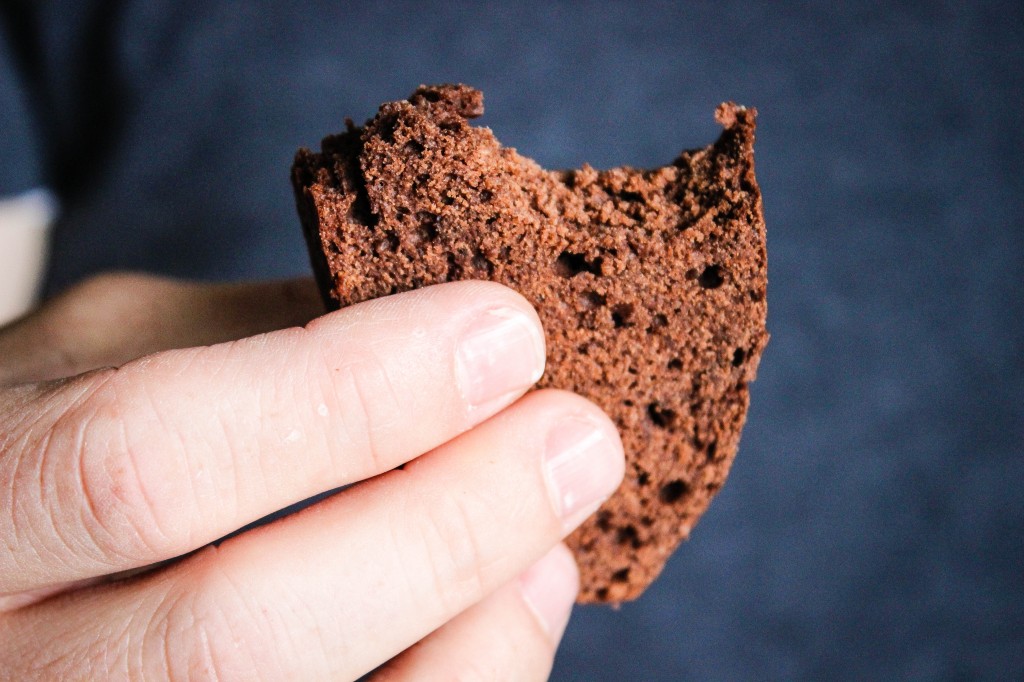 spiced chocolate bread drew holding 2