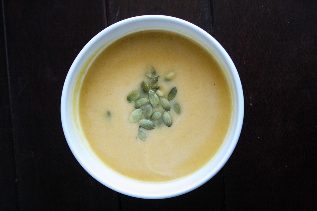 Roasted Butternut Squash Soup (healthy version)