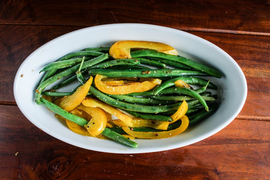 spicy garlic green beans lighter