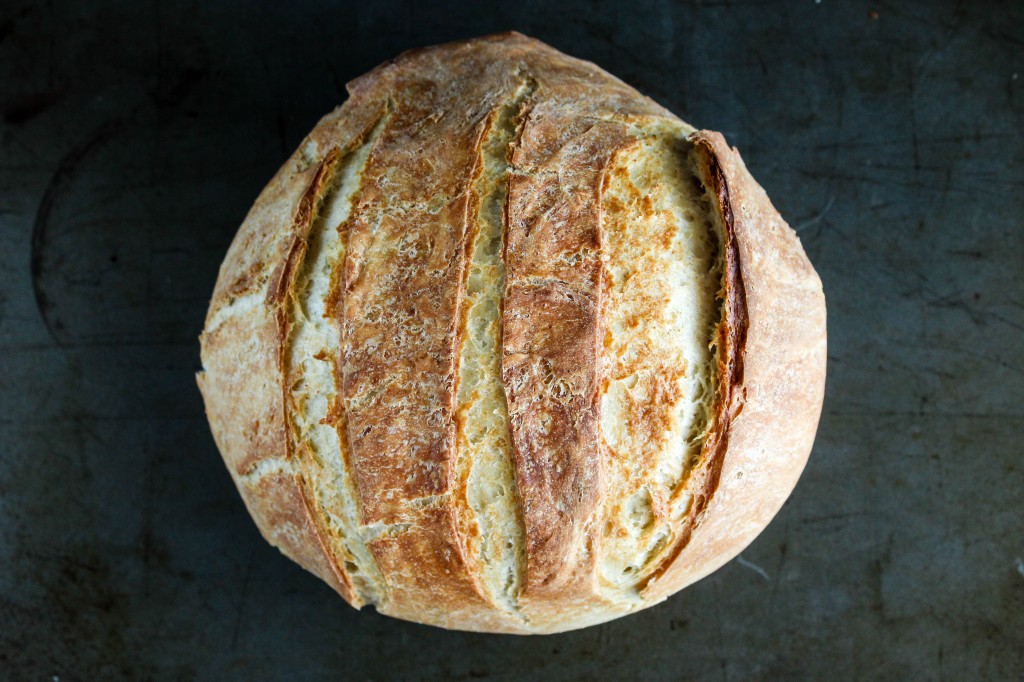 dutch oven bread dark above awesome
