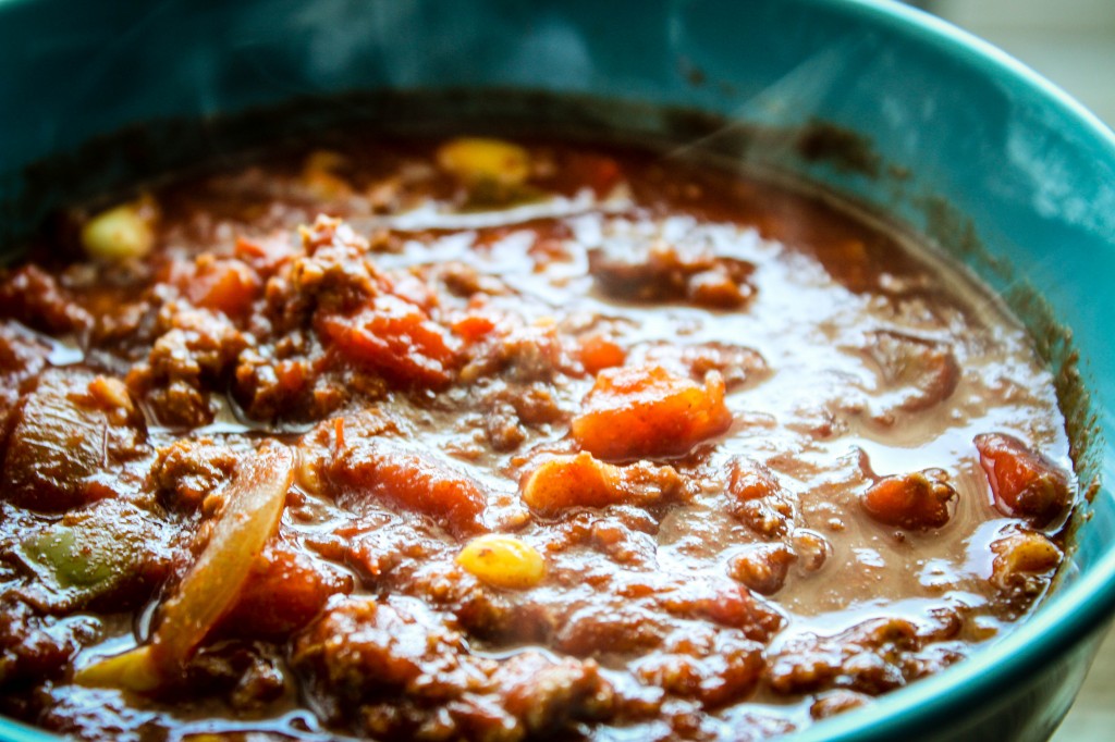 turkey chili with steam