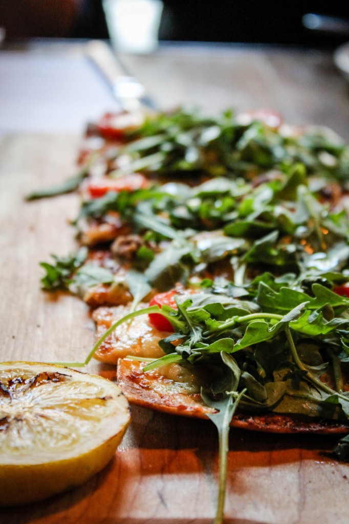 plank beef flatbread