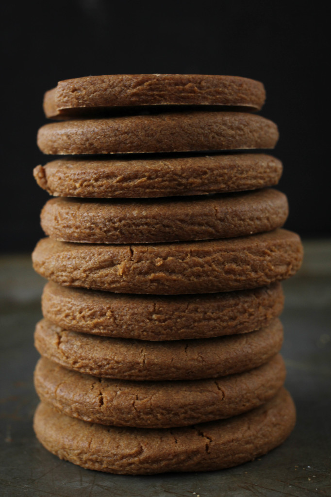 ginger cookies stacked