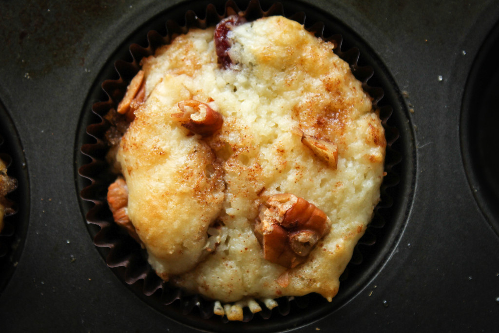 cranberry sour cream muffins 2