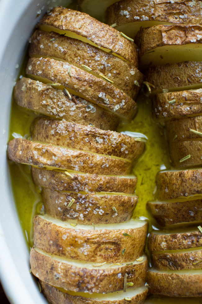 herbed potatoes fave close up