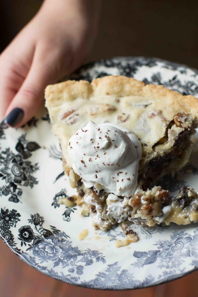 Kentucky Derby Pie (M holding 2) || bakesinslippers.com