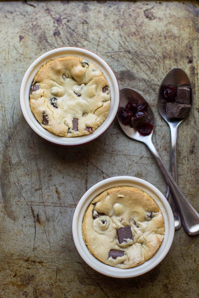 Chocolate and Cherry Cookie Bowls_